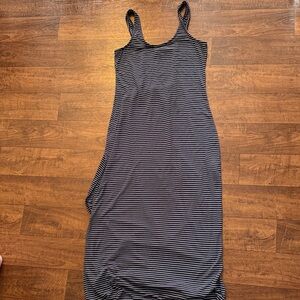 Z Supply Navy and White Striped Maxi Dress